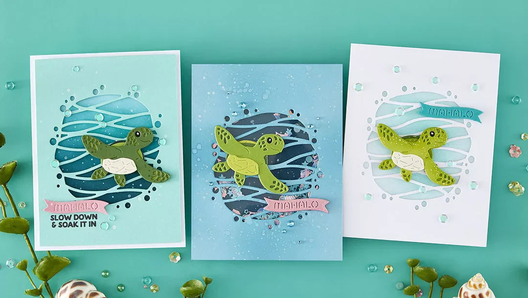 June 2026 Small Die of the Month Preview & Tutorials – Mahalo Sea Turtle