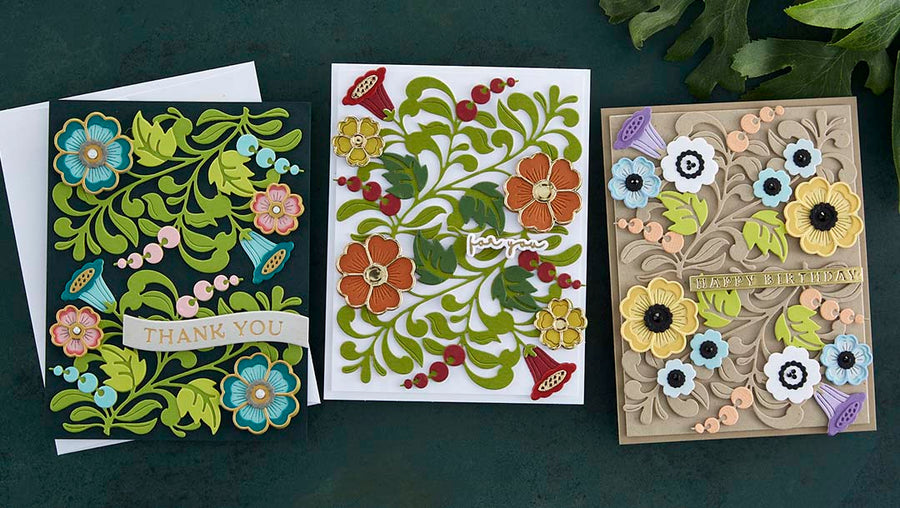 November 2022 Small Die of the Month Preview & Tutorials – Layered Floral Card Creator