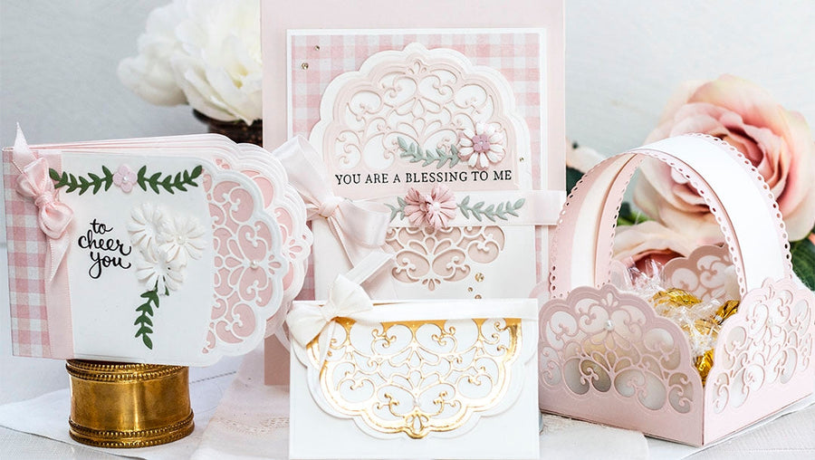 December 2021 Amazing Paper Grace Die of the Month Preview & Tutorials –  Enchanting Pocket Card & Envelope
