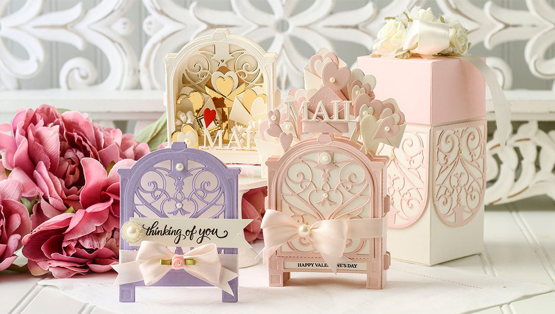 January 2021 Amazing Paper Grace Die of the Month is Here – Mini 3D Vignette Valentine's Mailbox