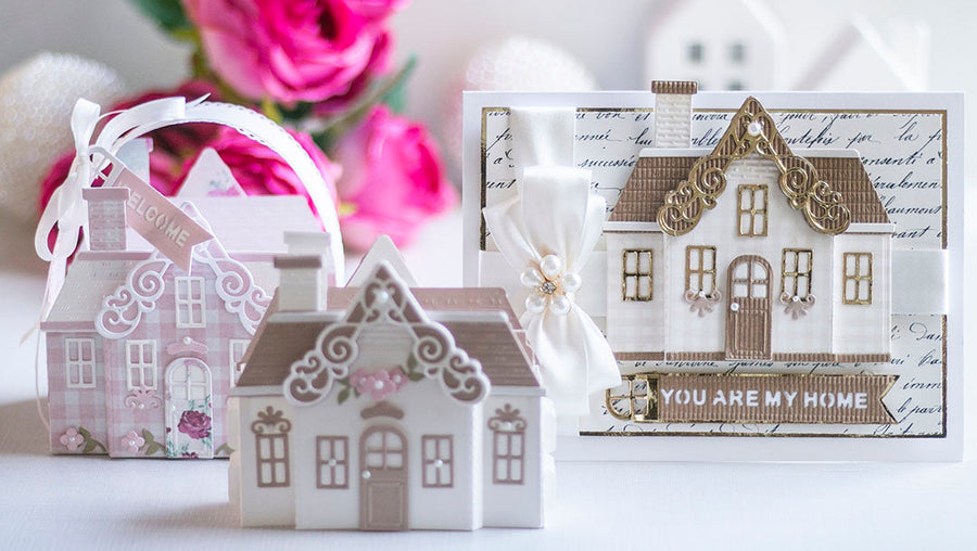 July 2021 Amazing Paper Grace Die of the Month is Here – Pop Up 3D Vignette Home Sweet Home