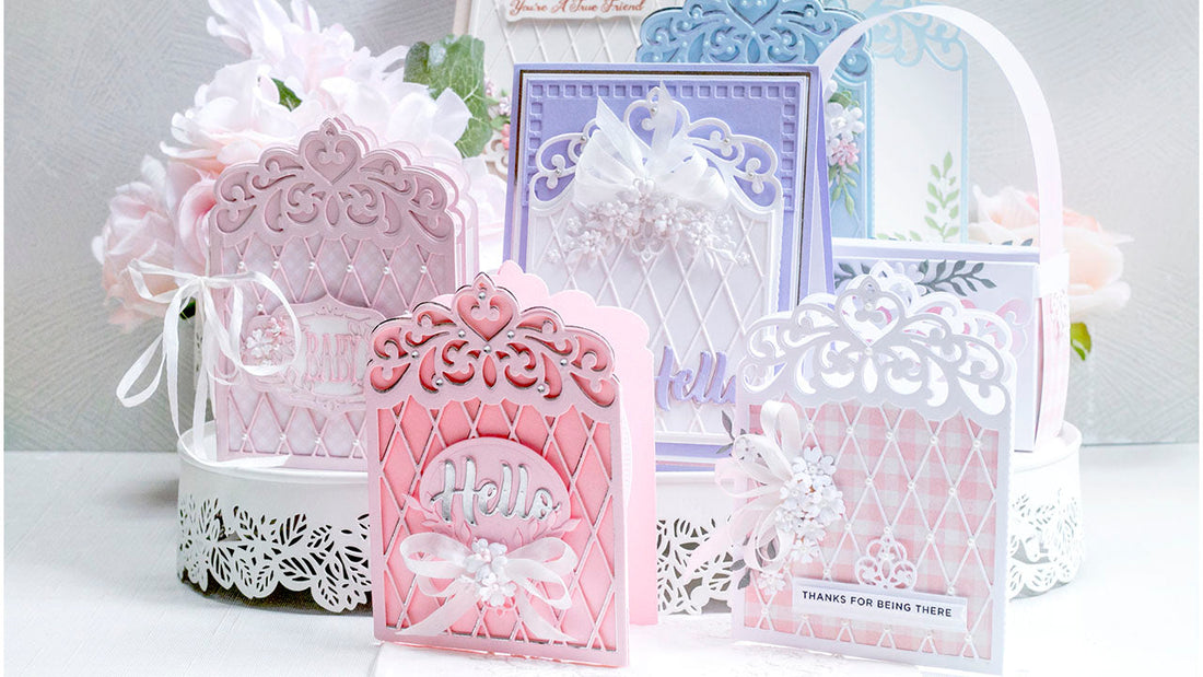 July 2022 Amazing Paper Grace Die of the Month Preview & Tutorials – Tiara Trifold
