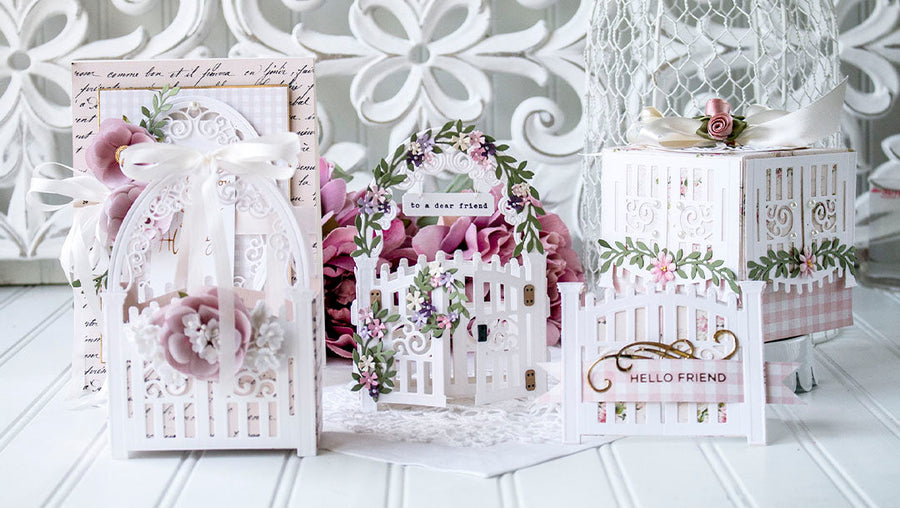 May 2021 Amazing Paper Grace Die of the Month is Here – Mini 3D Vignette Garden Gate