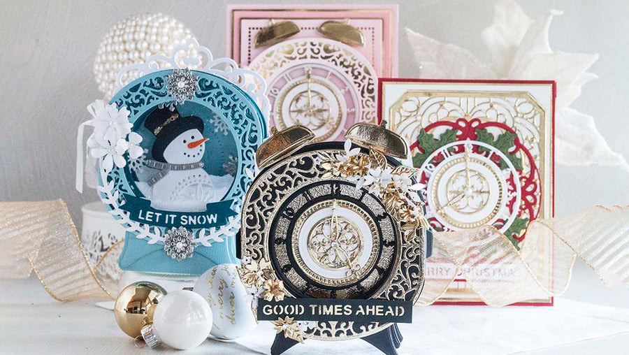 November 2022 Amazing Paper Grace Die of the Month Preview & Tutorials – Pop Up 3D Vignette Alarm Clock