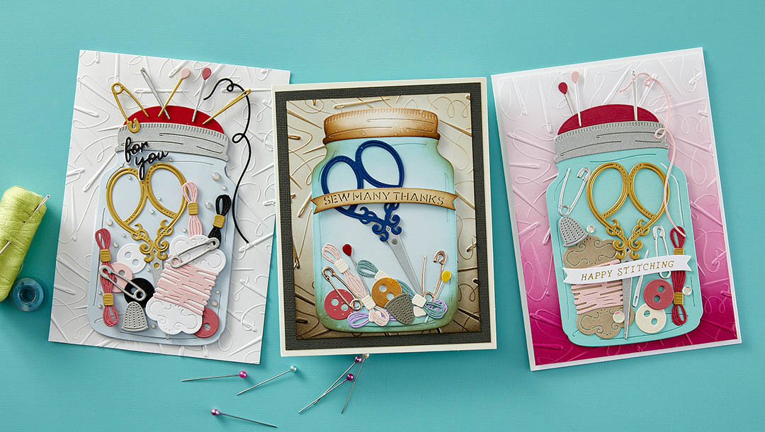 April 2024 Large Die of the Month Preview & Tutorials – Pins & Needles Jar