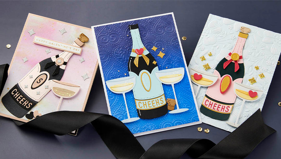 December 2023 Large Die of the Month Preview & Tutorials – Cheers to Us