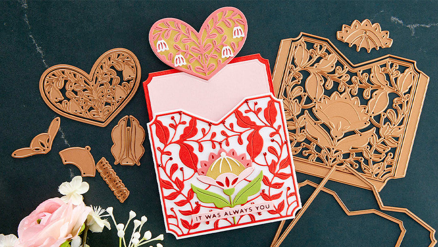 January 2022 Large Die of the Month Preview & Tutorials – A Pocket Full of Love