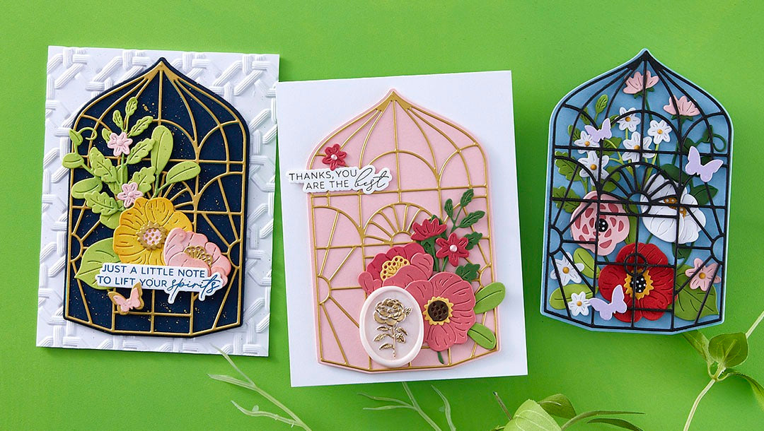 January 2025 Large Die of the Month Preview & Tutorials – Botanical Atrium