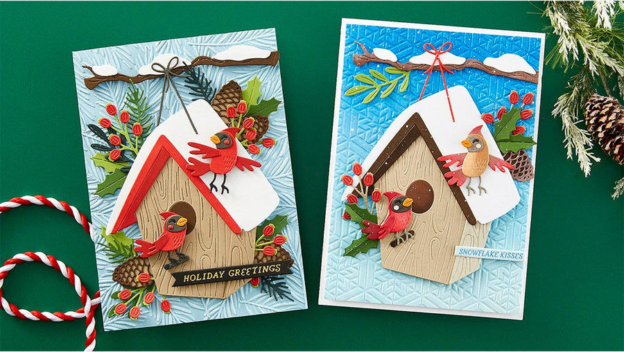 July 2024 Large Die of the Month Preview & Tutorials – Snowcapped Holidays