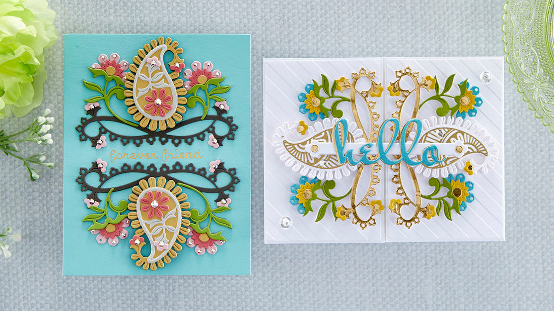 June 2022 Large Die of the Month Preview & Tutorials – Paisley Dreams