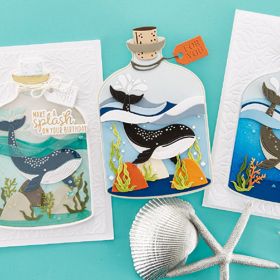 June 2023 Large Die of the Month Preview & Tutorials – Whale in a Bottle
