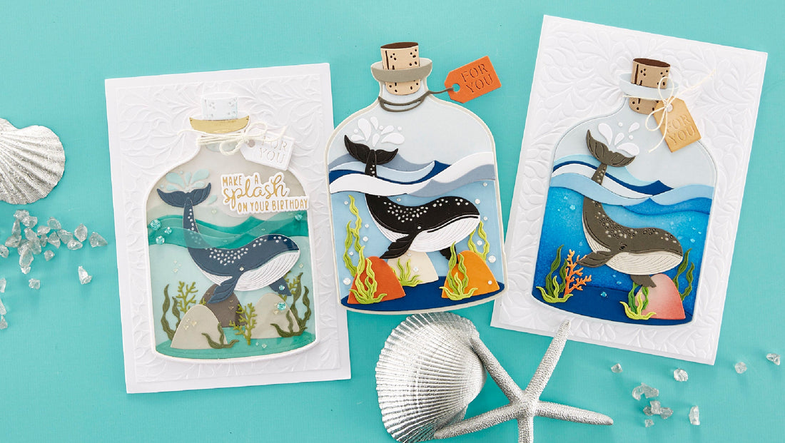 June 2023 Large Die of the Month Preview & Tutorials – Whale in a Bottle