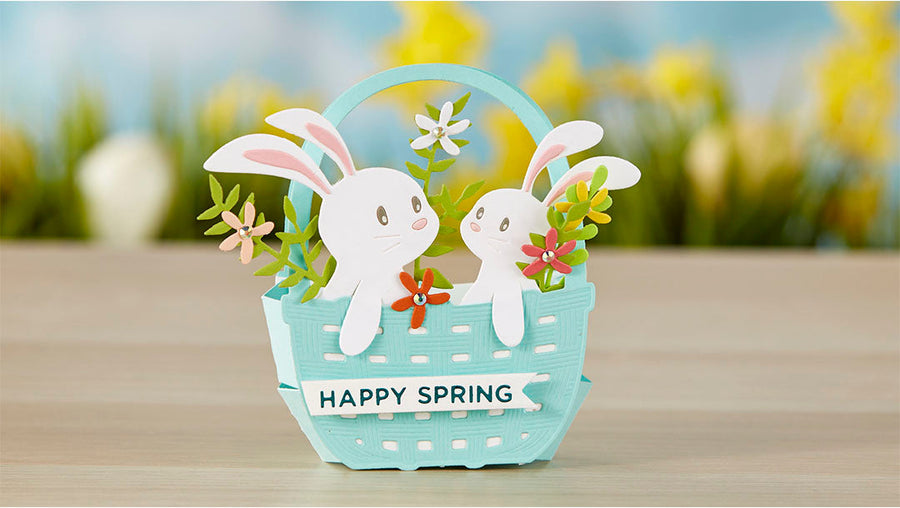 March 2020 Large Die of the Month is Here – Basket Full of Bunnies
