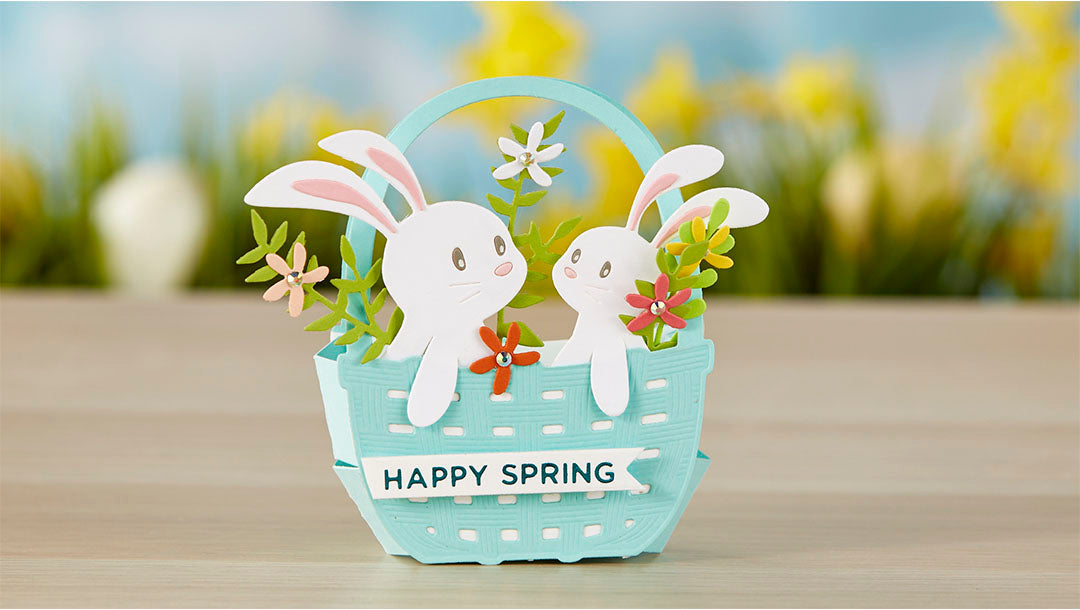 March 2020 Large Die of the Month is Here – Basket Full of Bunnies