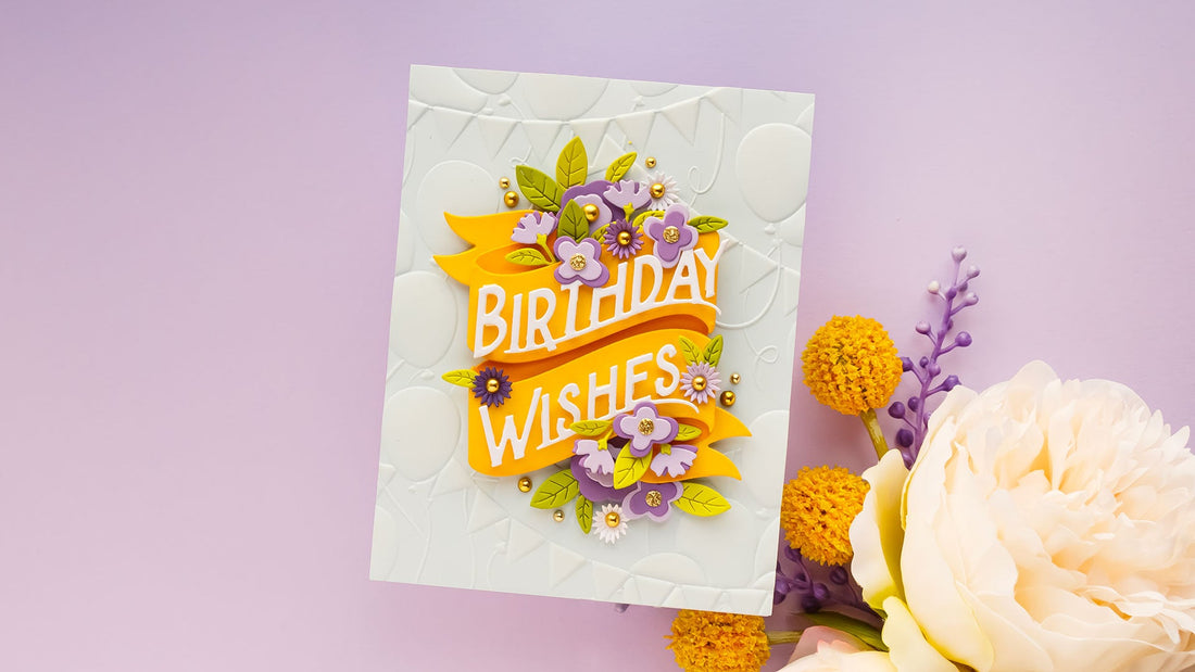 May 2023 Large Die of the Month Preview & Tutorials – Balloons & Birthday Wishes