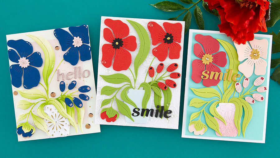November 2023 Large Die of the Month Preview & Tutorials – Towering Blooms
