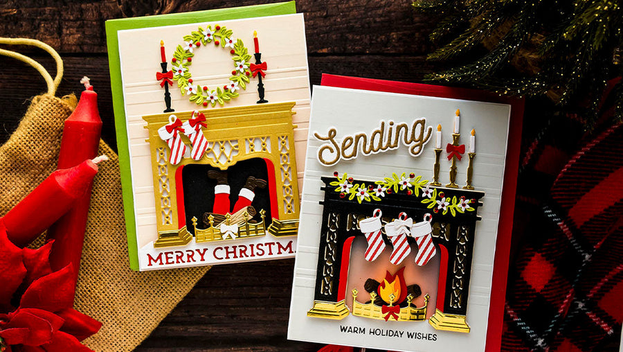 October 2021 Large Die of the Month Preview & Tutorials – Santa's Fireplace