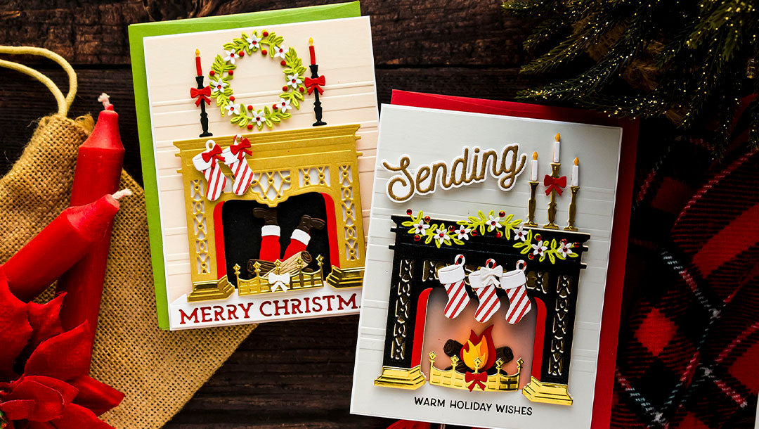 October 2021 Large Die of the Month Preview & Tutorials – Santa's Fireplace