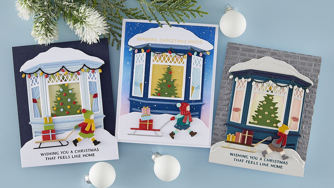 October 2025 Large Die of the Month Preview & Tutorials – Window Wonderland