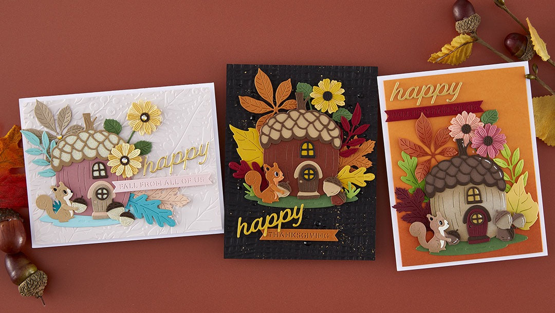 September 2025 Large Die of the Month Preview & Tutorials – Acorn Acres