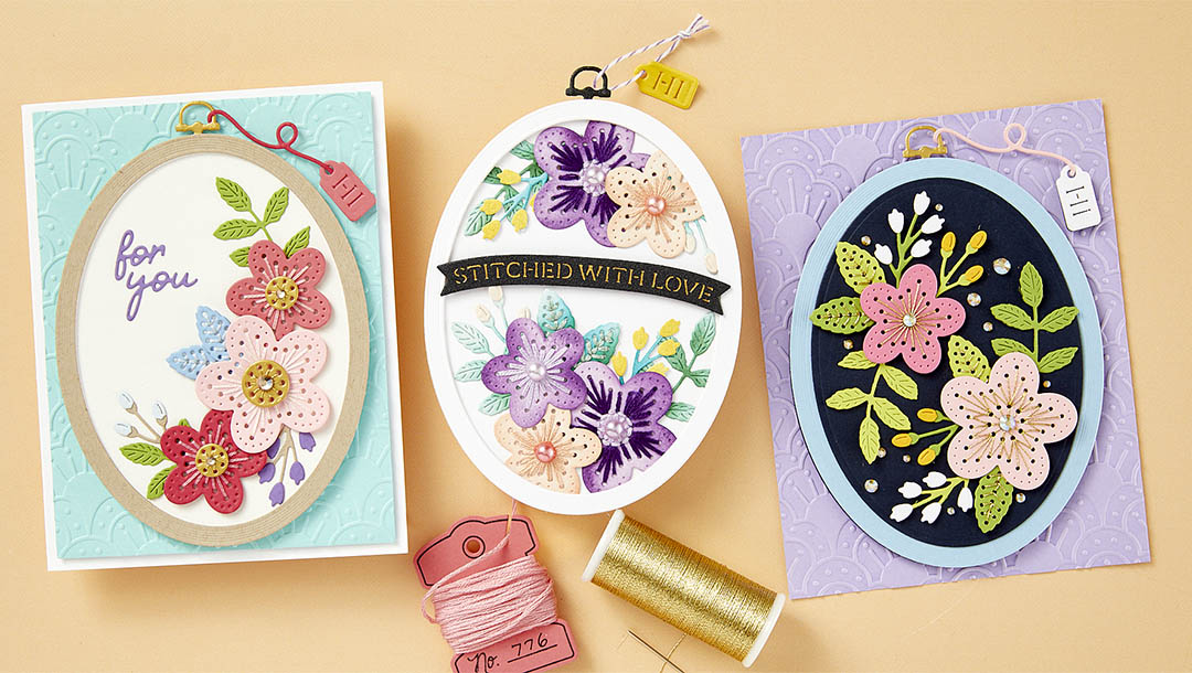 April 2024 Stitching Die of the Month Preview & Tutorials – Stitched Wall Hanging