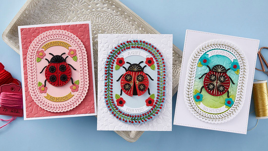January 2025 Stitching Die of the Month Preview & Tutorials – Stitched Ladybug