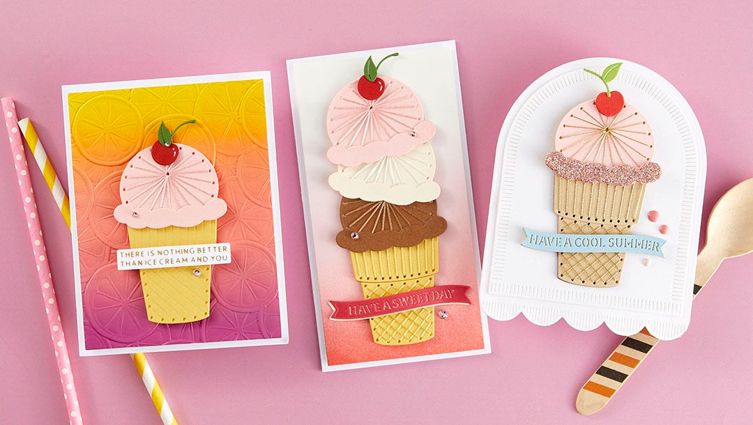 June 2024 Stitching Die of the Month Preview & Tutorials – Stitched Ice Cream