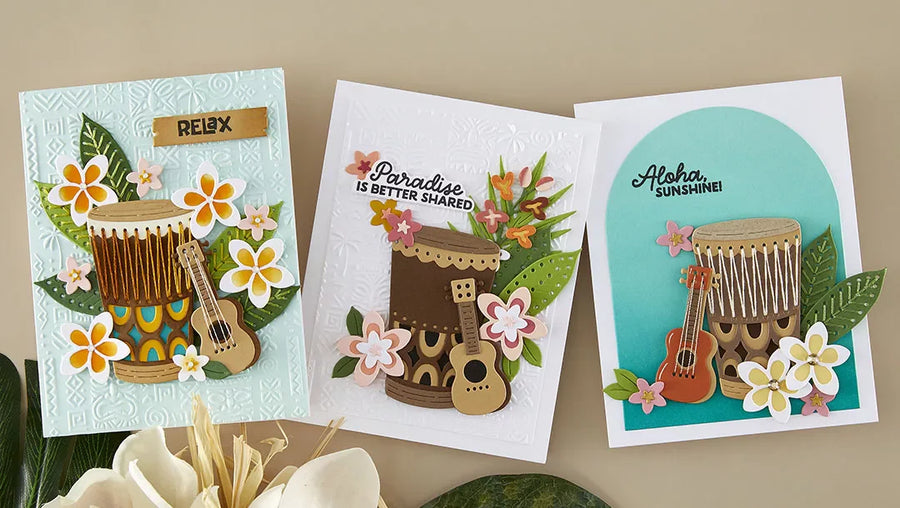 June 2026 Stitching Die of the Month Preview & Tutorials – Luau Beats