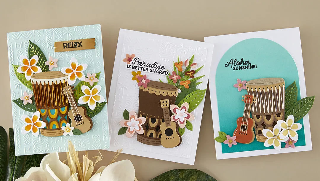 June 2026 Stitching Die of the Month Preview & Tutorials – Luau Beats
