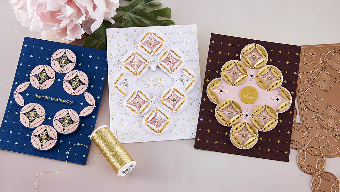 March 2023 Stitching Die of the Month Preview & Tutorials – Nested Layered Stitched Petal