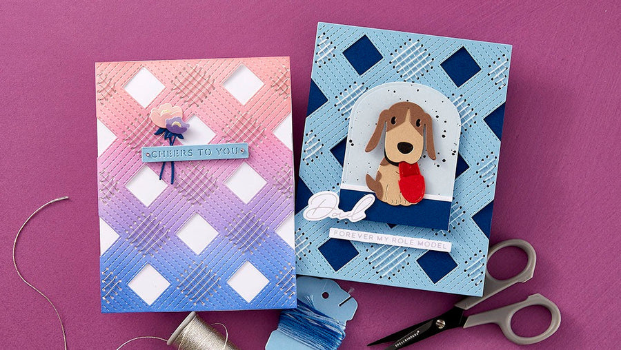 March 2025 Stitching Die of the Month Preview & Tutorials – Diamond Knit