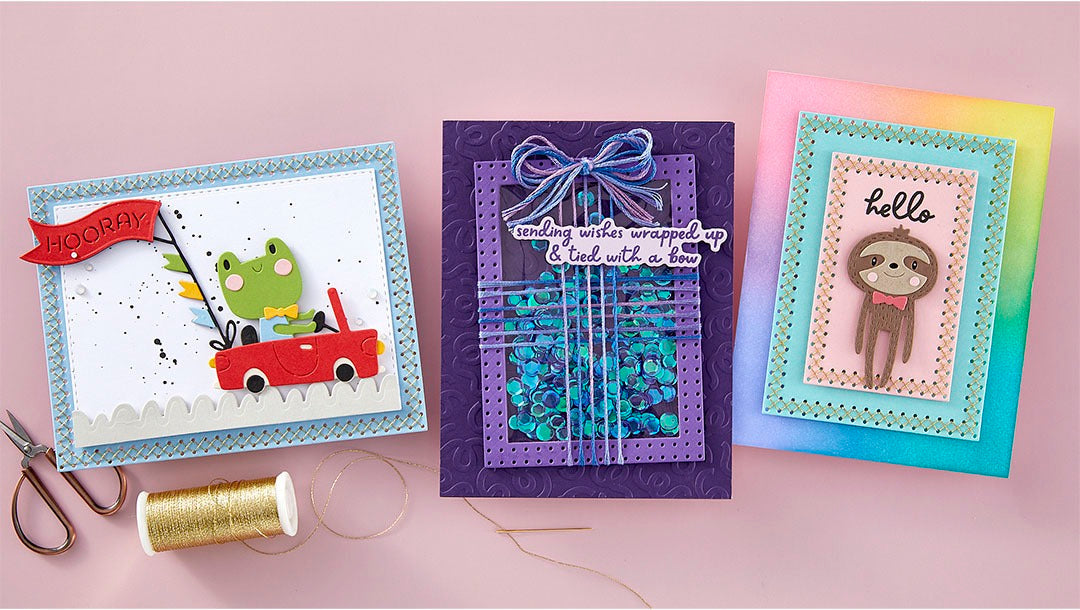 November 2024 Stitching Die of the Month Preview & Tutorials – Cross Stitch Nested Card Front & Tag