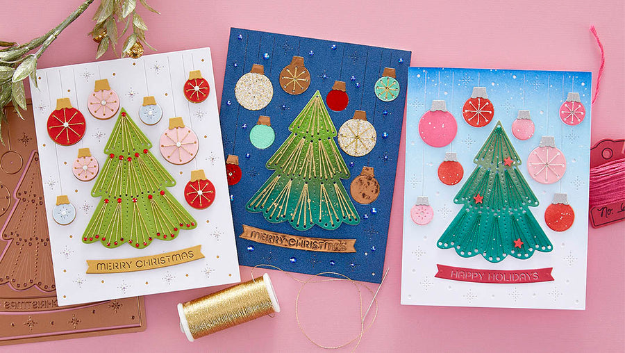 October 2023 Stitching Die of the Month Preview & Tutorials – I'll Be Home For Christmas