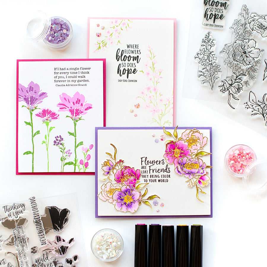 Watercolor Florals Card Set with Lea Lawson