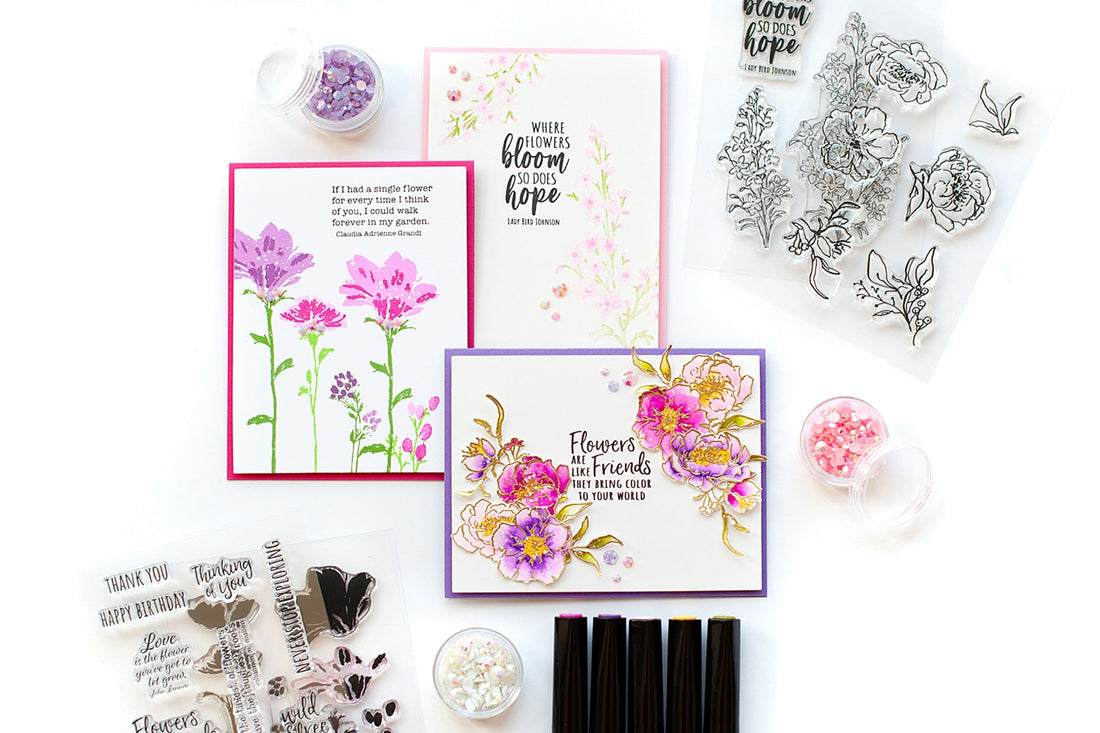 Watercolor Florals Card Set with Lea Lawson