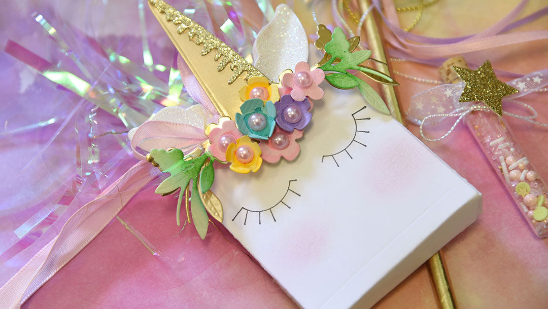 DIY Party Continues with a Unicorn Theme Using Dies and Stamps
