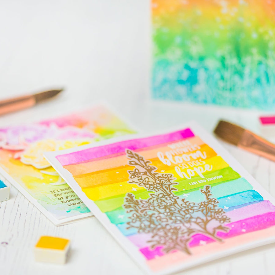 Rainbow Floral Cards with Mona Toth