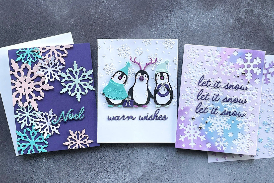 Snowy Fun Cards Featuring the Let It Snow Collection