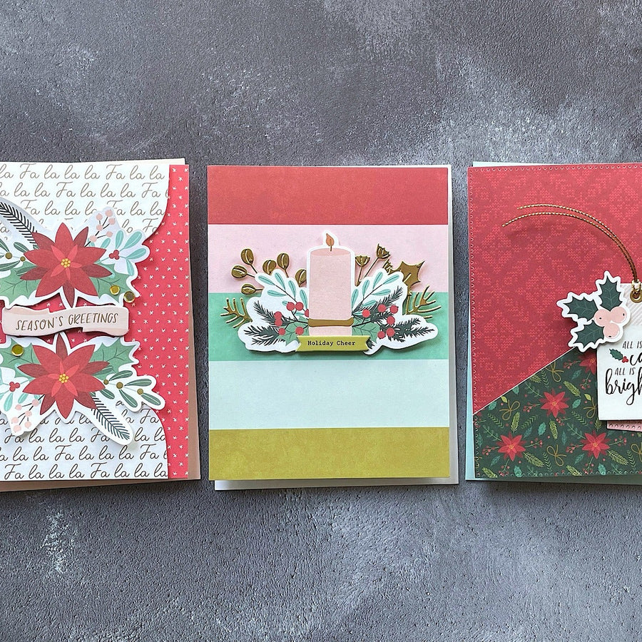 Quick and Easy Christmas Cards Featuring the Oh Joyful Day Card Making Kit by Rosie’s Studio
