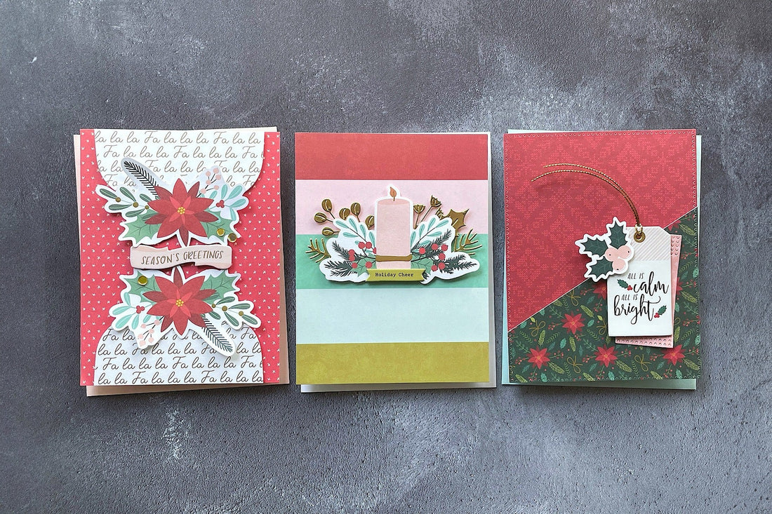 Quick and Easy Christmas Cards Featuring the Oh Joyful Day Card Making Kit by Rosie’s Studio