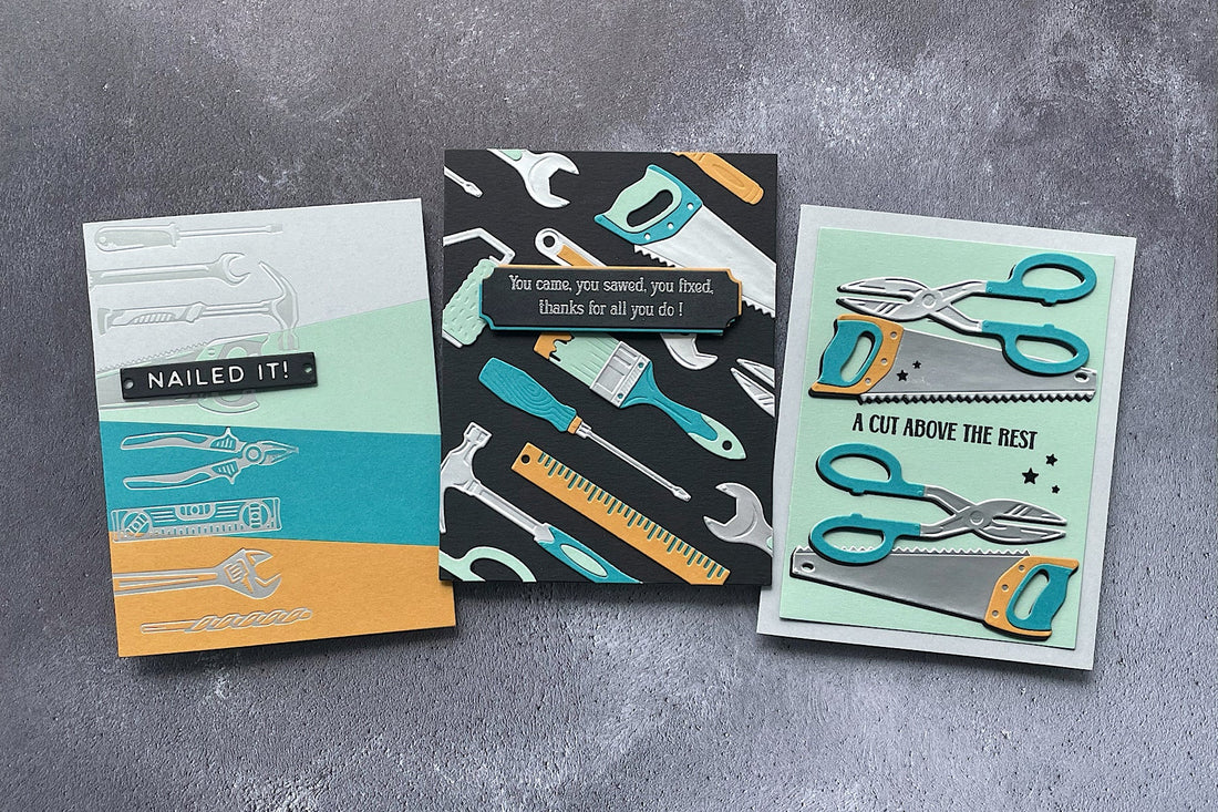 More Masculine Cards Ideas with Toolbox Essentials