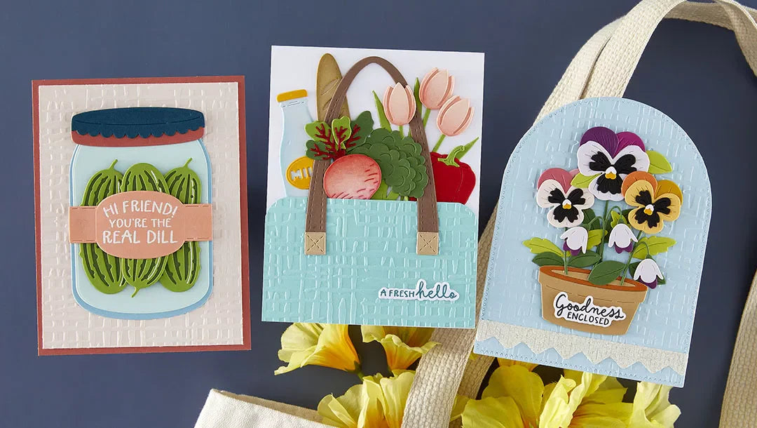 April 2026 2D Embossing Folder of the Month Preview & Tutorials – Market Weave