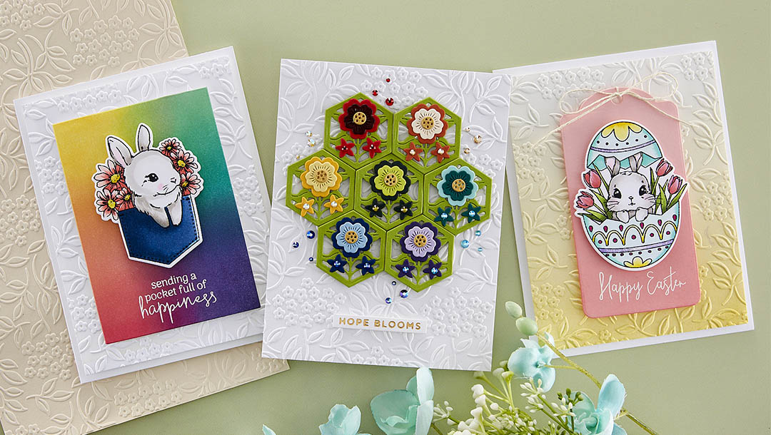 February 2023 Embossing Folder of the Month Preview & Tutorials – Hydrangea Blooms