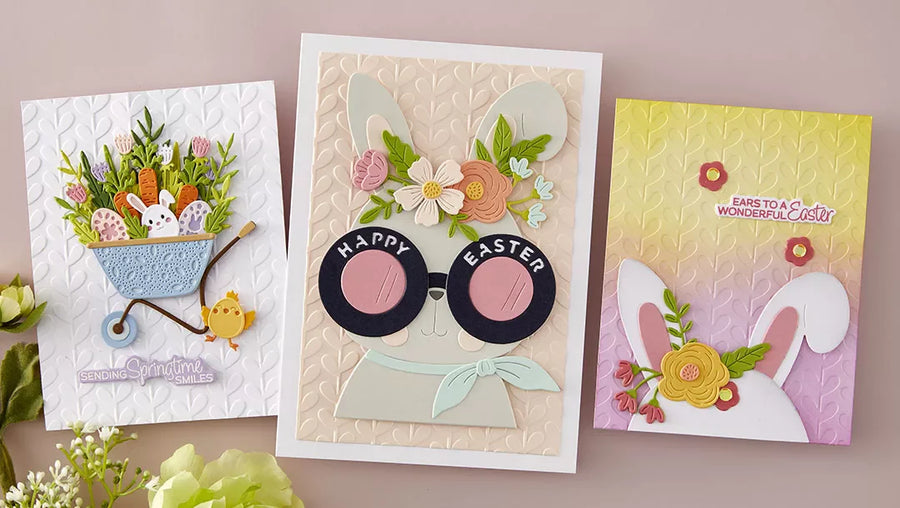 February 2026 2D Embossing Folder of the Month Preview & Tutorials – Spring Stripes