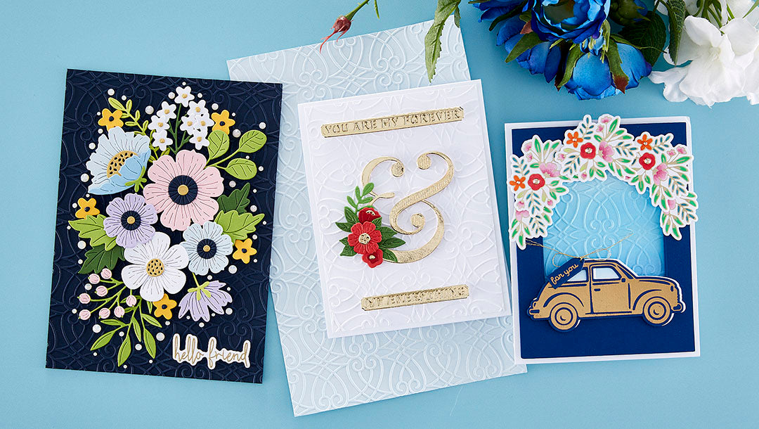 January 2023 Embossing Folder of the Month Preview & Tutorials – Stylized Trellis
