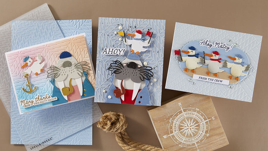 June 2025 Embossing Folder of the Month Preview &amp; Tutorials – Mariner’s Weave