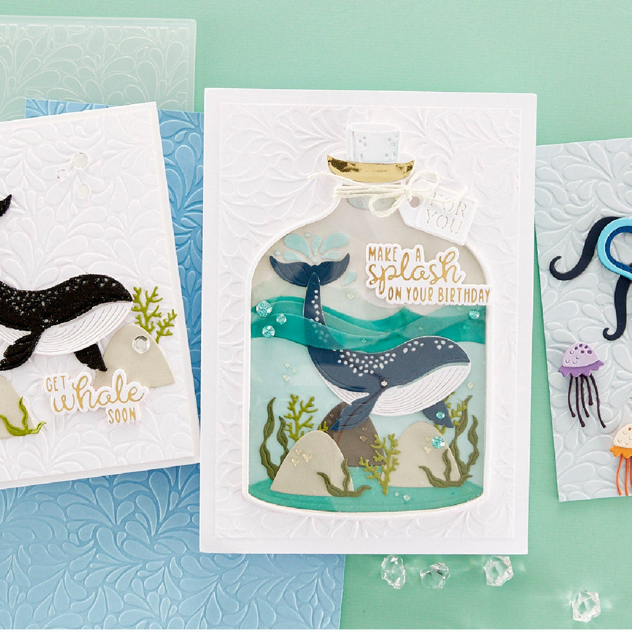 June 2023 Embossing Folder of the Month Preview & Tutorials – Splish Splash