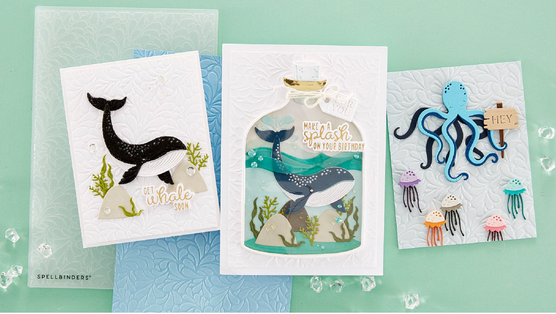 June 2023 Embossing Folder of the Month Preview & Tutorials – Splish Splash