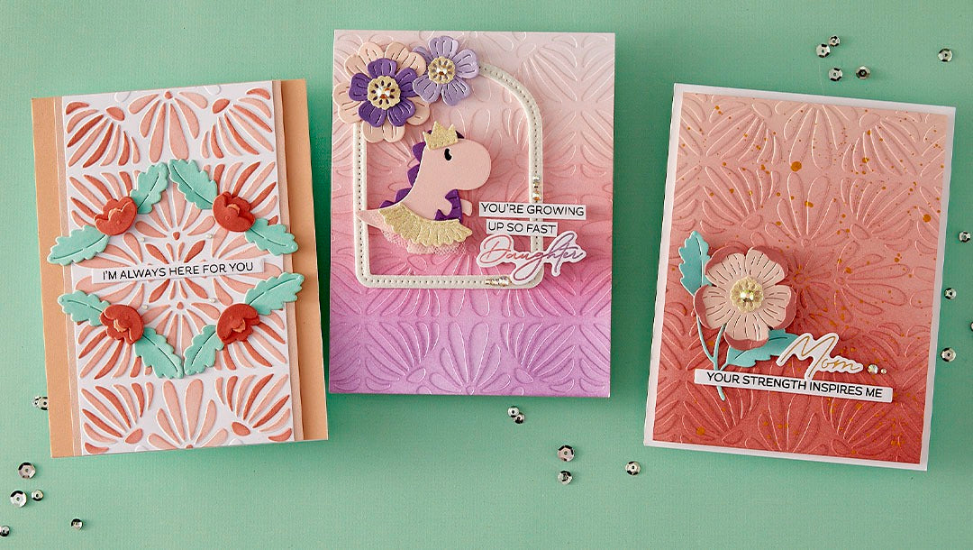 March 2025 Embossing Folder of the Month Preview & Tutorials – Mosaic Memories