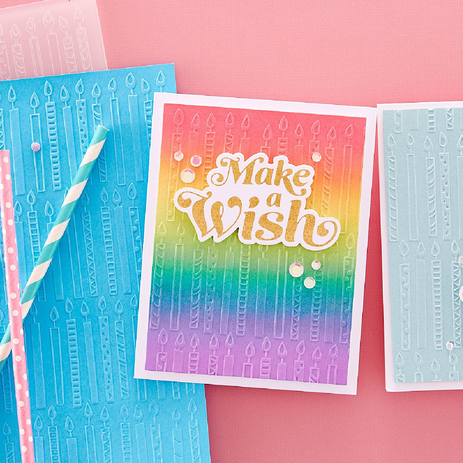May 2023 Embossing Folder of the Month Preview & Tutorials – Candles For Every Birthday